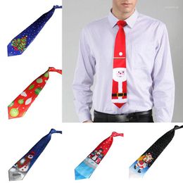 Bow Ties Novelty Design Christmas Red Good Quality Printed Tie Halloween Men's Year 2023 Decorations Accessories Gift