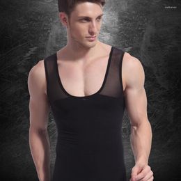 Men's Body Shapers Slimming Vest Shapewear For Men Underwear Corset Tum Abdomen Waist Trimmer Male Leotard