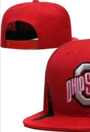 2023 All Team Fan's USA College Ohio State Baseball Adjustable Hat On Field Mix Order Size Closed Flat Bill Base Ball Snapback Caps Bone Chapeau