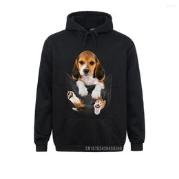 Men's Hoodies Dog Lovers Gifts Beagle In Pocket Funny Face Pullover Hip Hop Father Day Men's Street Hoods Slim Fit Sweatshirts