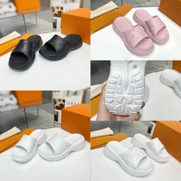 Pool 55 Flat Comfort Mule Deisgenr Sandal Men Women Slipper Platform Rubber Slippers Increasing Sandal with Box