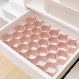 Bathroom Shelves 8 piece set adjustable drawer organizer honeycomb partition dividers DIY underwear socks