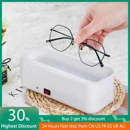 Cleaners Ultrasonic Cleaner Washer USB Rechargeable Portable Home Jewelry Necklace Glasses Watch Cleaner Box Automatic Washing Machine