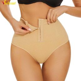Women's Shapers Velssut Body Shaper Thong For Women Mid Waist Panties Seamless Underwear Slimming Shorts Flat Belly Shapewear Lady