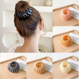 Hair Clips Barrettes Fashion Women Bun Hair Claw Horsetail Buckle Hair Clip Bird Nest Expanding Hair Accessories Female Ponytail Hair Accessories 230517