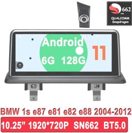 Android11 8Core 1920*720p Ram6G Rom128G Qualcomm Snapdragon 662 Car Radio for BMW 1 Series E87/E81/E82/E88 2004-2012 BT5.0 Wi-Fi