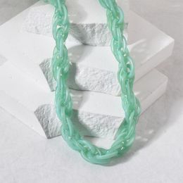 Chains Wholesale 1m/lot Colorful Acrylic Open Rings Link Chain For DIY Necklaces Bracelet Jewelry Making Accessories