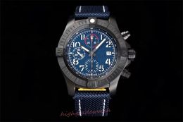 TF chronograph watch diameter 45mm nylon canvas strap 7750 chronograph movement waterproof depth 100 Metres