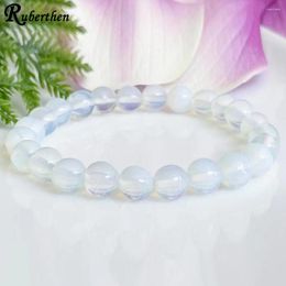 Strand Ruberthen Womens Opalite Gemstone Bracelet Healing Crystals Balance Spiritual Beaded Wrist Mala Yoga Meditation Jewellery