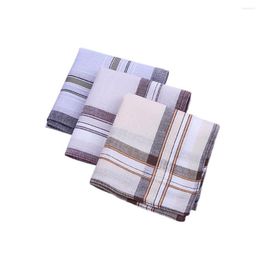 Bow Ties 12 Pcs Plaid Handkerchiefs Classic Pocket Hanky Towel Random Color