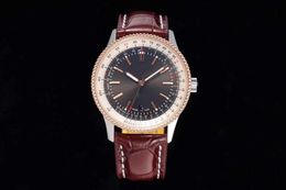 TF mens watches size 41mm flower washing movement 2824 fish skin watch with fine steel case watches