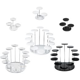 Bathroom Shelves Multi layered acrylic ring display rack Earring Jewellery Gem Mini animated action chart storage 3 12