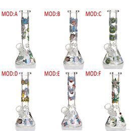 8" glass pipe thick beaker bongs oil rigs water pipes Hookahs 18.8mm joint Ice Catcher bubbler for smoking