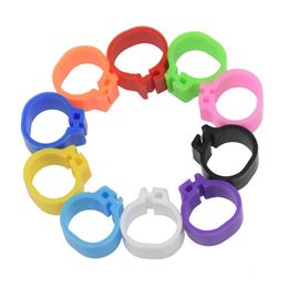 Rings 100Pcs 10 Colors Birds Feet Rings Inner Diameter 10mm Plastic Clip Ring Pigeon Dove Quail Foot Ring Farm Animal Bird supplies