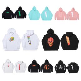 Hoodies Big V Mens feminino Moda de rua Sweothirts Sweethirts Looks Tops Roupas de manga curta