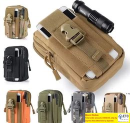 Waterproof Tactical Waist Bag Camouflage Belt Waist Bag Military Fanny Pack Outdoor Sport Hiking Waist Pouch For Flashlight Phone