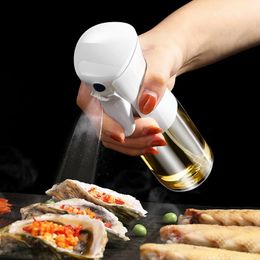 Herb Spice Tools Kitchen Oil Spray Bottle Olive Oil Dispenser Baking Air Fryer Barbecue Cooking Soy Sauce Vinegar Sprayer Utensils Kitchen Gadget 230516