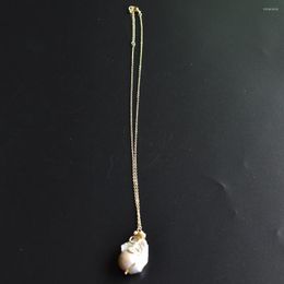 Pendant Necklaces Fashion Natural Real Freshwater Baroque Pearl Irregular Necklace For Women Gift Party Fine Jewellery