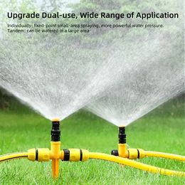 Adjustable Spiked Rocker Impact Sprinkler Garden Agriculture Watering Nozzle Lawn Irrigation Watering 360 Degrees Rotary Jet