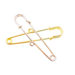 10pcs 5.7cm high quanlity 1loop safety pin Nickel-free rack plating brooch pins for DIY Jewelry Findings Accessories