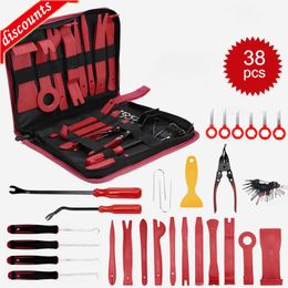 New Auto Trim Puller Set Car Interior Disassembly Kit Plastic Trim Removal Tool Car Clips Puller Diy Panel Tools Car Portable Tools