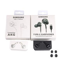 Com a qualidade da caixa de varejo, qualidade no ouvido tipo C Jack USB IG955 fones de ouvido Earbuds Microte Remote para Samsung S21 S20 Nota 10 Plus EO-IG9505