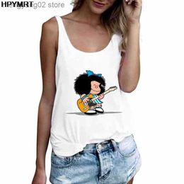 Women's Tanks Camis Camis Tank Tops Sexy Vest Top Cute Kawaii Mafalda Print Women New Summer Sleeveless Harajuku Streetwear Loose Female T-Shirt Tee T230517