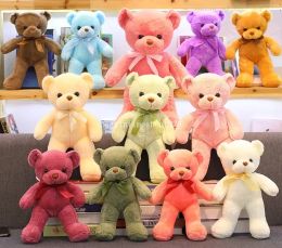 30CM Dance Bow Teddy Bear Stuffed Toy New To Super Beautiful Fashion Animal Plush Doll Birthday Wedding Christmas Gift Cute Ragdoll Animation