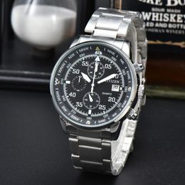 Wristwatches Fashion Stainless Steel Watch Luxury Calendar Quartz Wrist Business Watches For Man Clock
