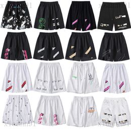 Pants off Fashion Trend offs white Sports Shorts Loose Beach Pant Mens Women Summer style