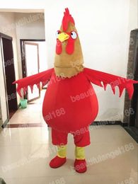 Christmas Chicken Mascot Costume Cartoon Character Outfit Suit Halloween Party Outdoor Carnival Festival Fancy Dress for Men Women
