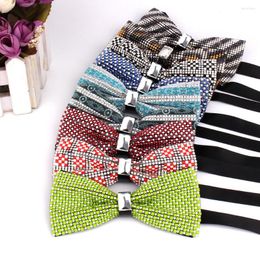 Bow Ties Party Bowtie Striped Tie For Women Men Butterfly Ladies Knot Adult Cravats Wedding Bowties