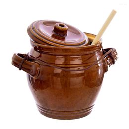 Storage Bottles Ceramic Fermenting Jar Traditional Can Porcelain Pickle Jars Pottery