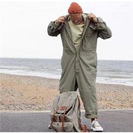 Men's Pants American Style Multi-pocket Tooling Jumpsuit Men's Loose Worker Overalls Suit