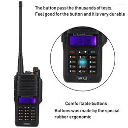 Walkie Talkie 15W Hiking Travelling Waterproof Digital Display Backpacking Two-way Radio Outdoor Equipment US Plug