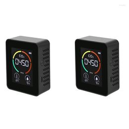 Air Monitor CO2 Carbon Dioxide Detector Quality Temperature Humidity Fast Measurement Meter For Black