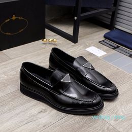 Men Black Leather Loafers Dress Shoes Oxfords Sneakers Mens Business Wedding Party Casual Flat Soles Sneaker