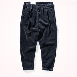 Men's Pants Men's Pants Autumn and Winter Men 's Clothing Corduroy Casual Loose Retro Workwear with Pocket Skinny