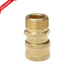 New High Pressure Washer Connector M22 Male 1/4" female Quick Connexion Water Gun Brass Adapter