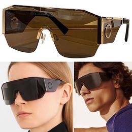 Big Wave Mask Sunglasses VE2220 Mens Designer Sunglasses Womens Acetate Fibre Mask Sunglasses Fashion Cool Glasses UV400 Original Box