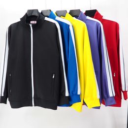 Mens designer Sweatshirts hoodies sports suit Zip Top+pant Stripe design Comfortable casual sweaters trousers Multi color matching black jacket tracksuits