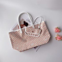 women shopping tote bag large medium beach bags trim and handle waterproof reversible casual totes Purse with dust bag