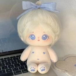 Dolls 20cm Baby Doll with hair Plush Doll's Toy Dolls Accessories for our generation Korea Kpop EXO idol Dolls 230516
