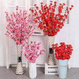 Decorative Flowers Artificial Beautiful Cherry Blossoms Fake Used For DIY Wedding Decoration Home Bouquets Branches