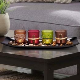 Candle Holders Set For Coffee Table Decorations - Holder Centerpieces Dining Living Room Christmas Decor