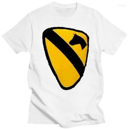 Men's T Shirts 1st Air Cavalry - Vietnam War Military Shirt With Cav Motif Back Print