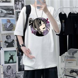Herren T-Shirts Anime Jigokuraku Bedrucktes T-Shirt Hell's Paradise Sommer Kurzarmshirt Pullover Für Damen Herren Koreanischer Stil Y2K T-Shirt