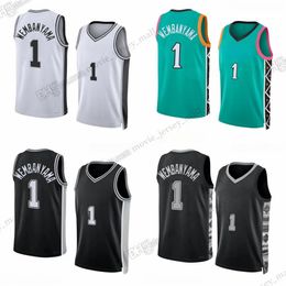 Victor Wembanyama Basketball jerseys S-XXL 2023-24 First Draught white black city Printed jersey