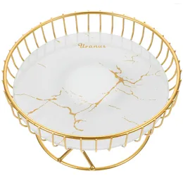 Dinnerware Sets FRUIT BASKET FOR KITCHEN Bowl Wire Storage Baskets Bread Iron Serving Tray Cake