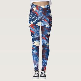 Active Pants Ladies' Fourth Of July Printed Sports Leggings Yoga Tall Women's With Pockets